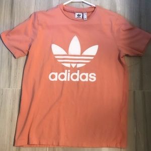 Orange adidas shirt
